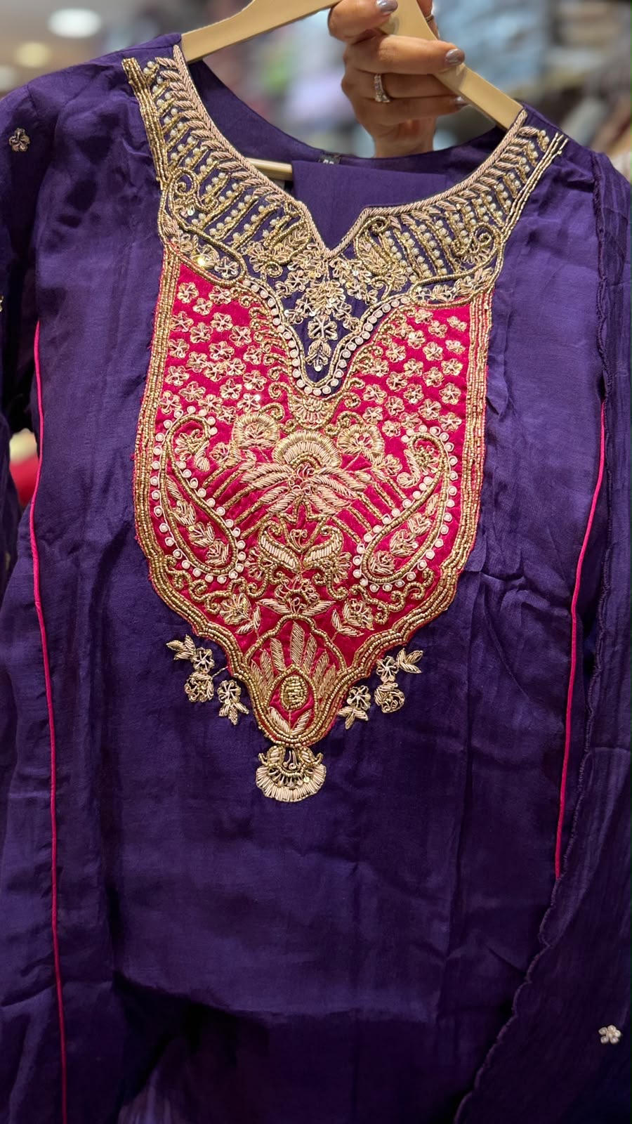 The Ornament Blueprint – Mul Chanderi Suit Set
