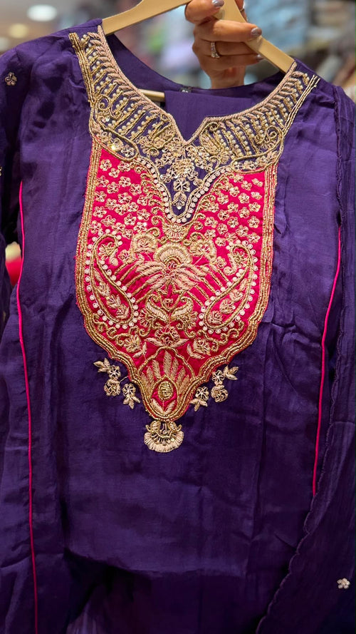 The Ornament Blueprint – Mul Chanderi Suit Set