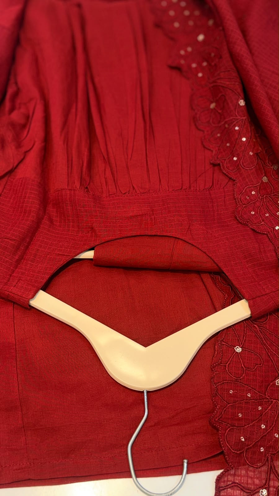 The Scarlet Detail – Kota Doria Suit Set