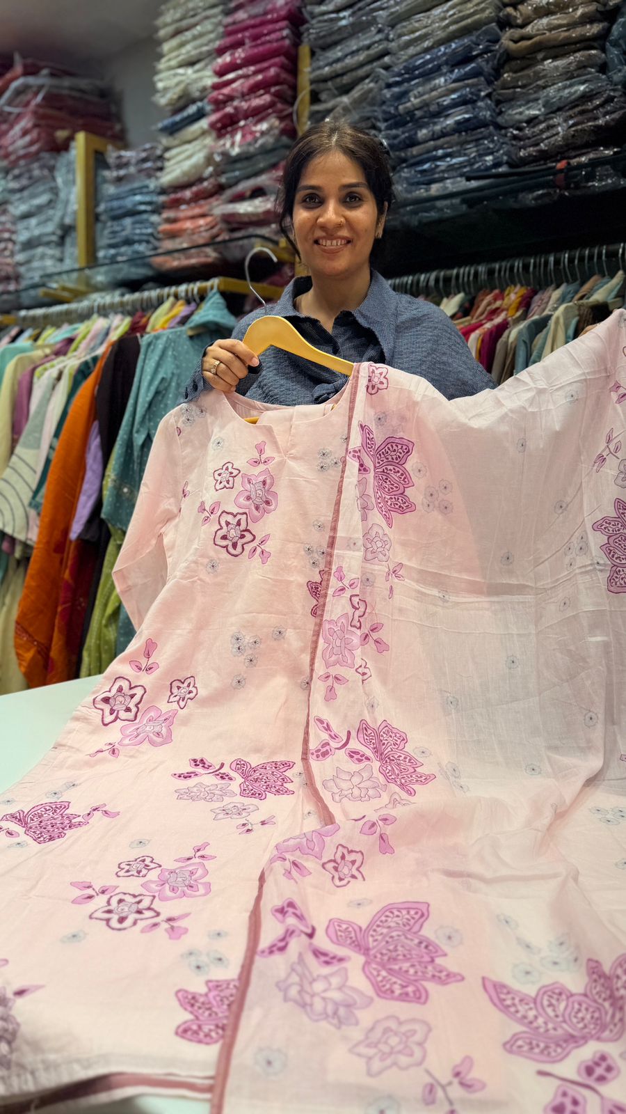 Blush Petal Floral Suit Set