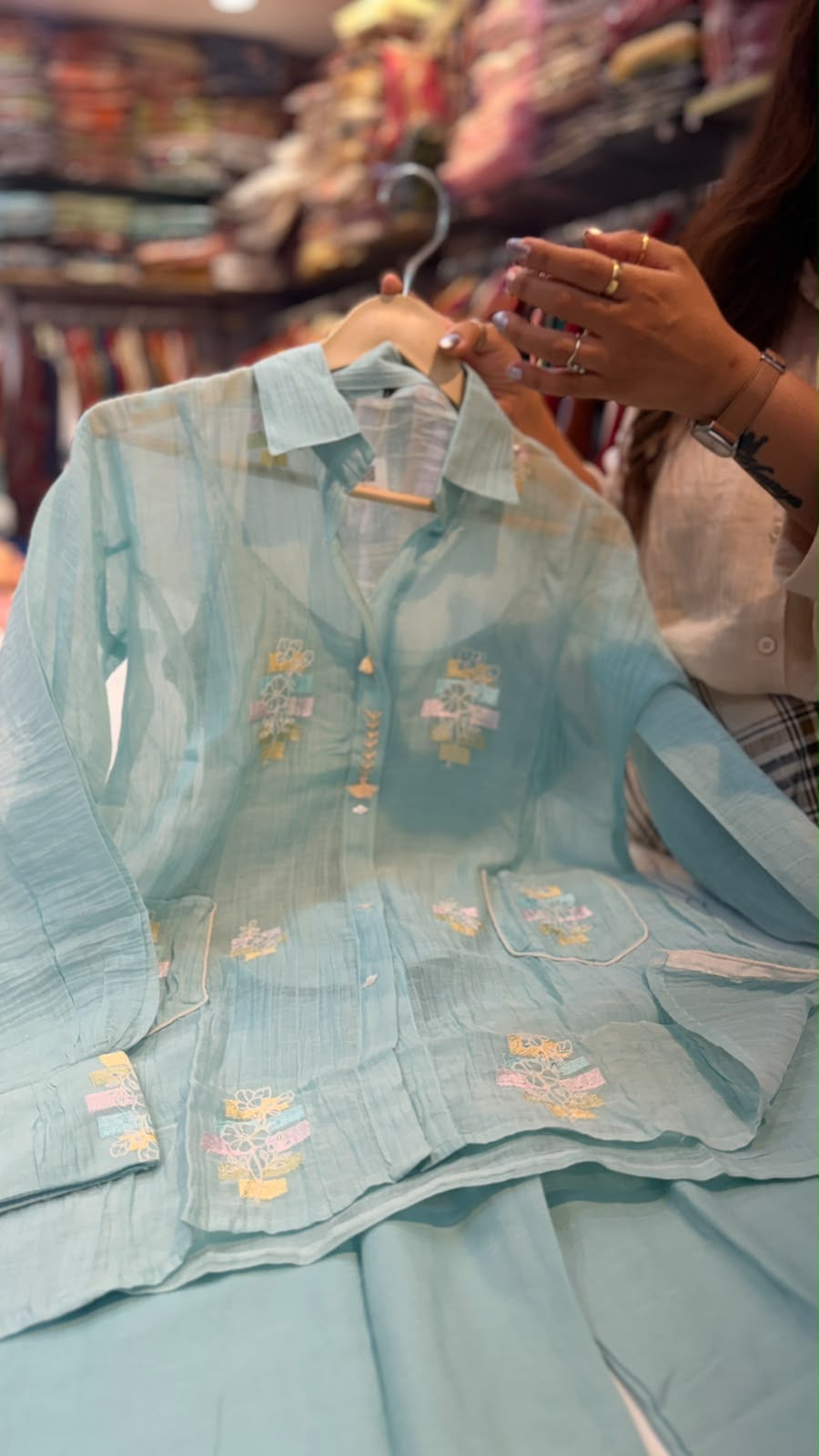 Pastel in Practice – Mul Chanderi Co-ord Set