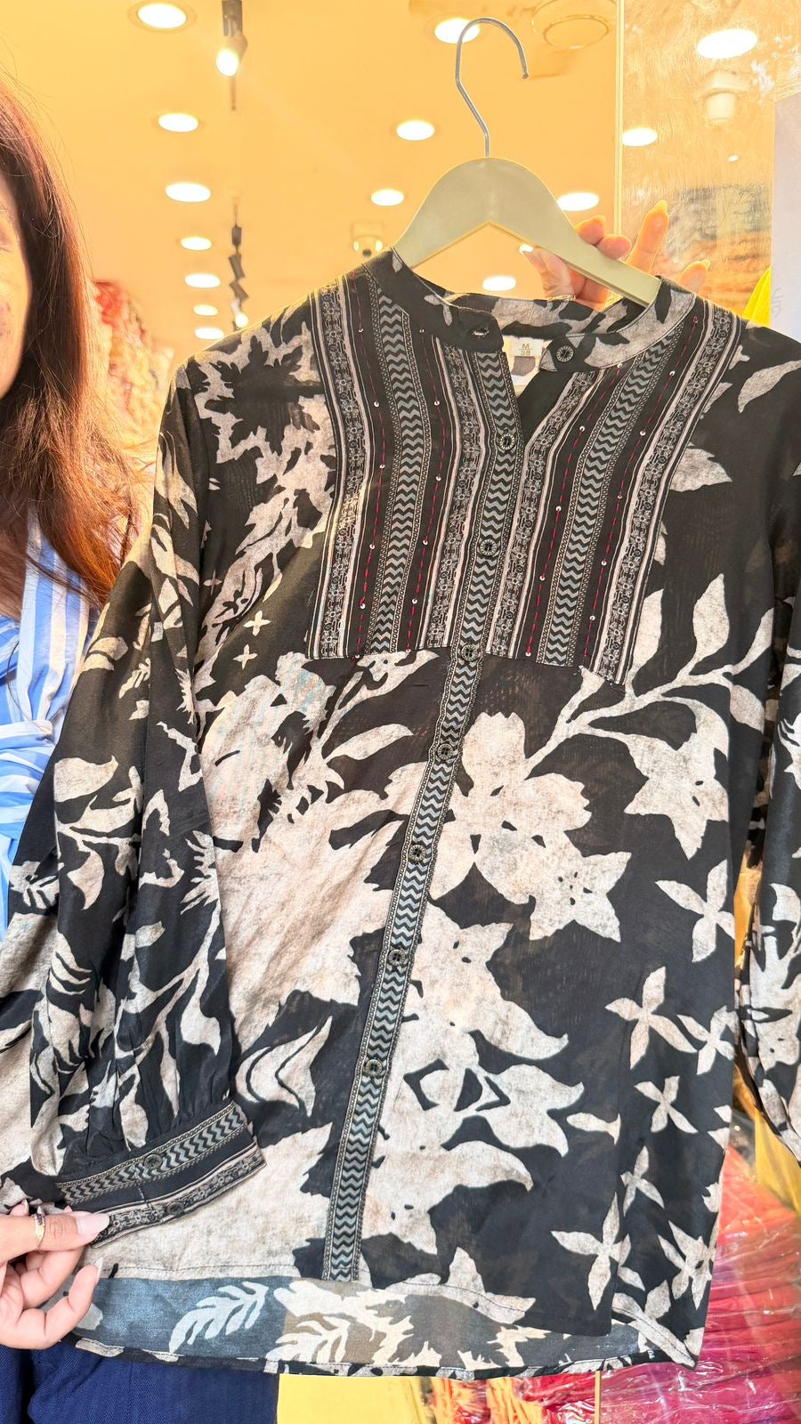 Noir Botanica Printed Shirt
