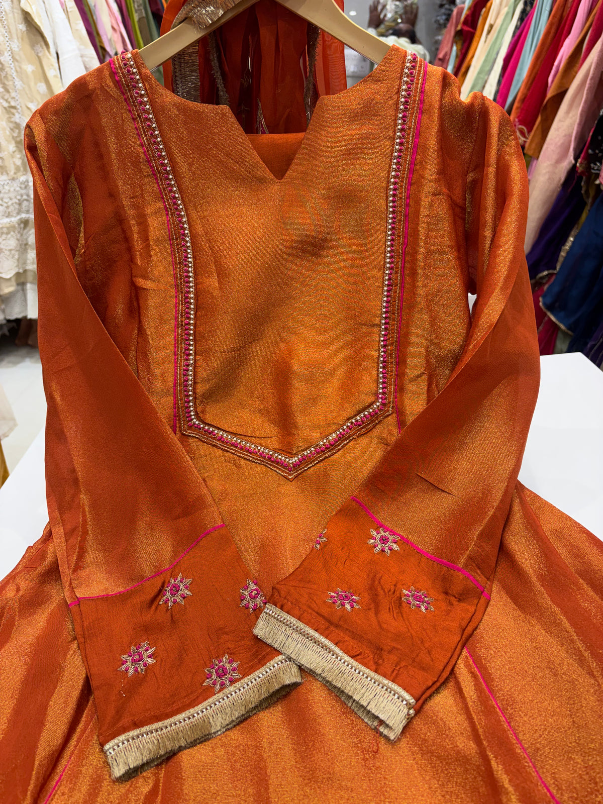 Shimmer, With a Little Drama – Anarkali Suit Set ⭐