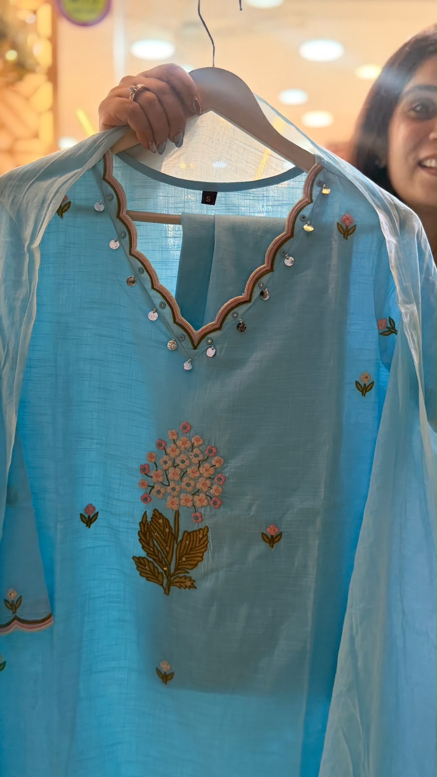 Petals, Precisely Placed – Embroidered Suit Set
