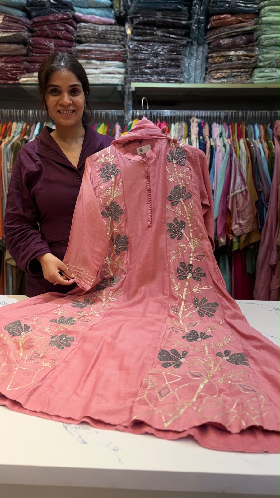 Golden Bloom Atelier – Mul Chanderi Collection