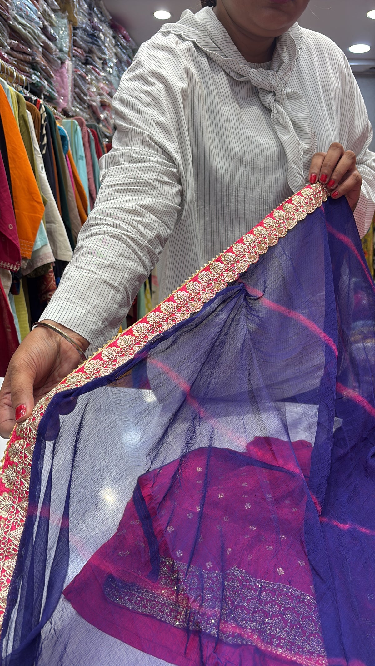 Pink, Dipped in Gold – Banarasi Silk Suit Set