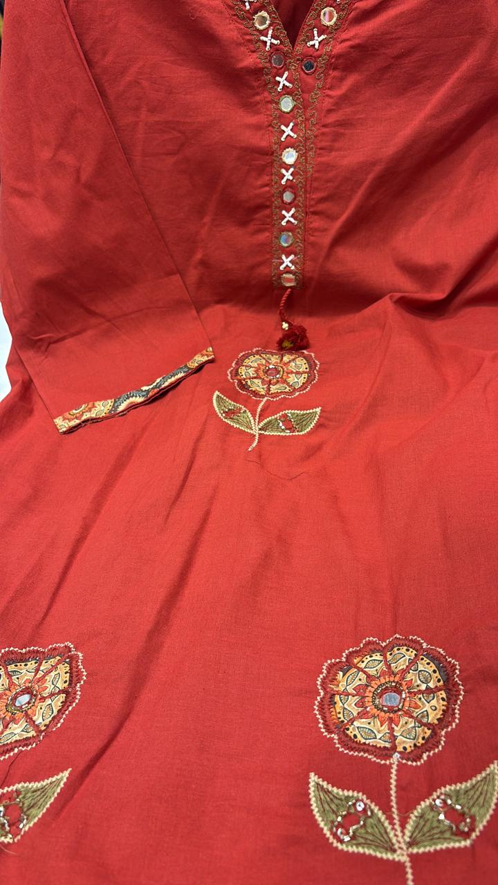 The Folk Flower – Embroidered Suit Set