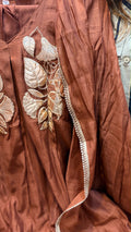Botanical in Metallic – Mul Chanderi Suit Set