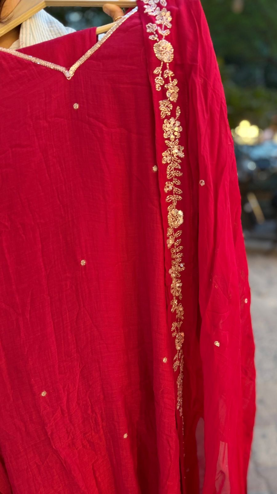 Starlit Grace Mul Chanderi