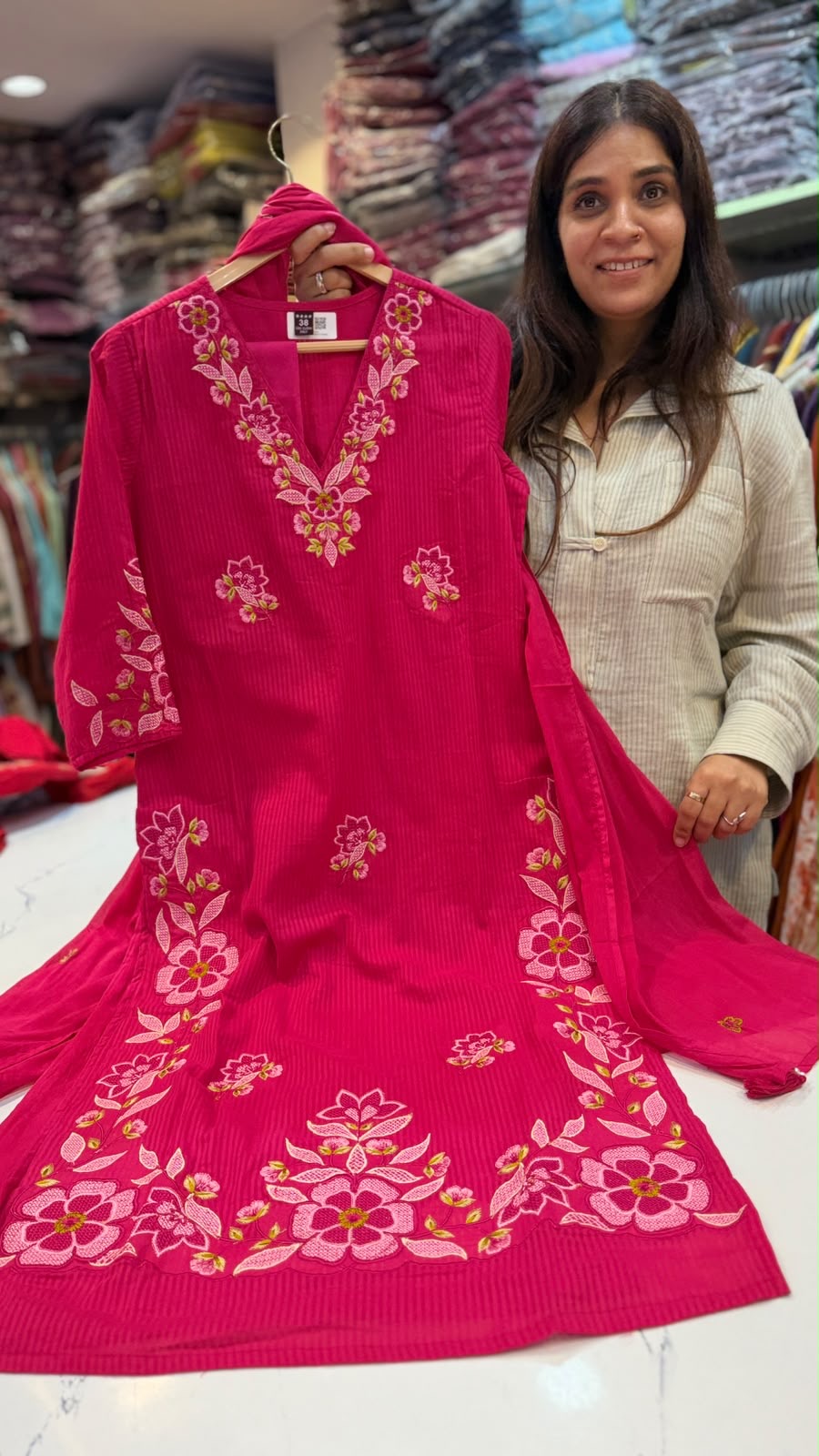 A Garden Set Ablaze – Embroidered Suit Set