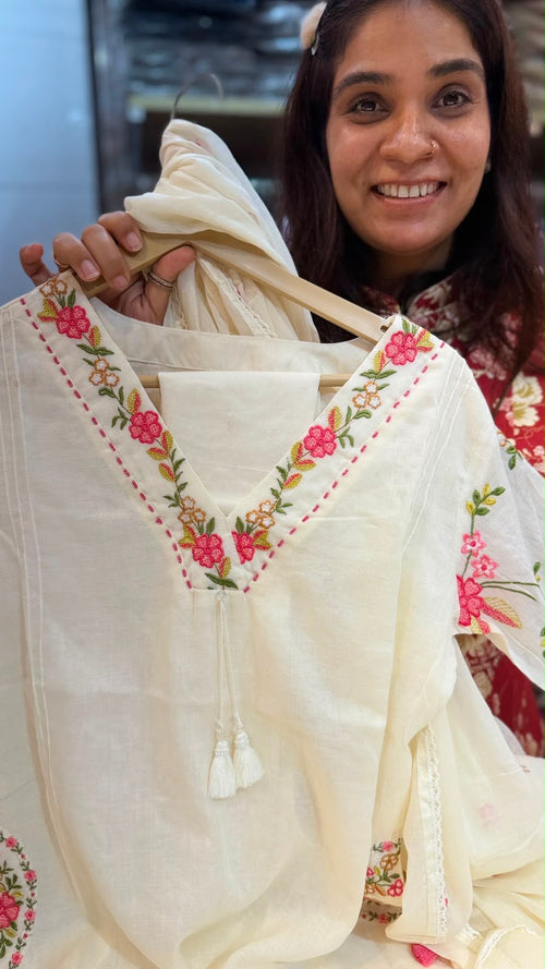 The Wildflower Detail – Embroidered Suit Set