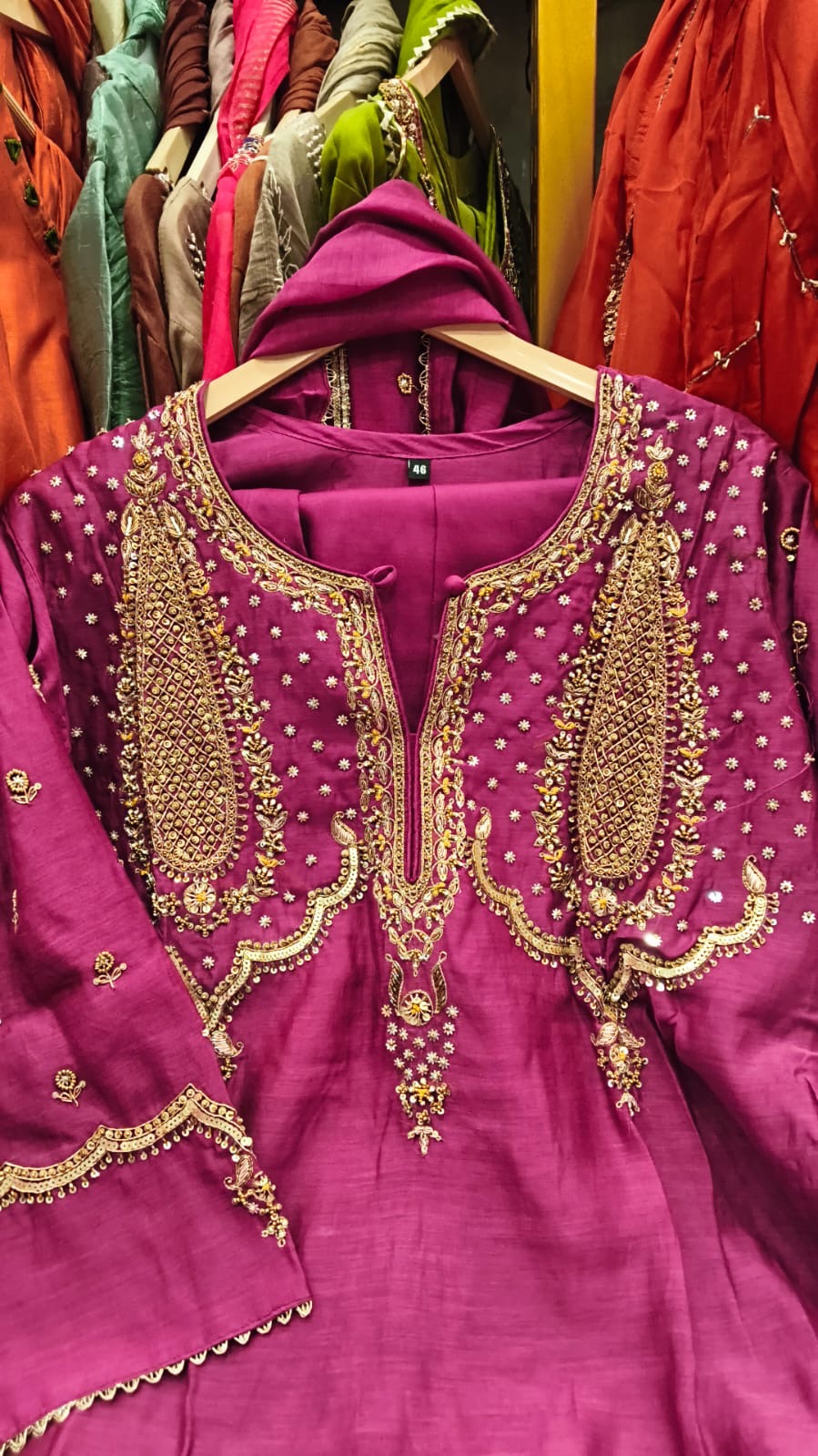 The Gilded Silhouette – Luxe Mul Chanderi Suit Set