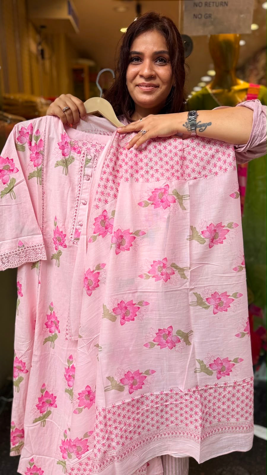 Lotus Whisper Mul Cotton Suit Set