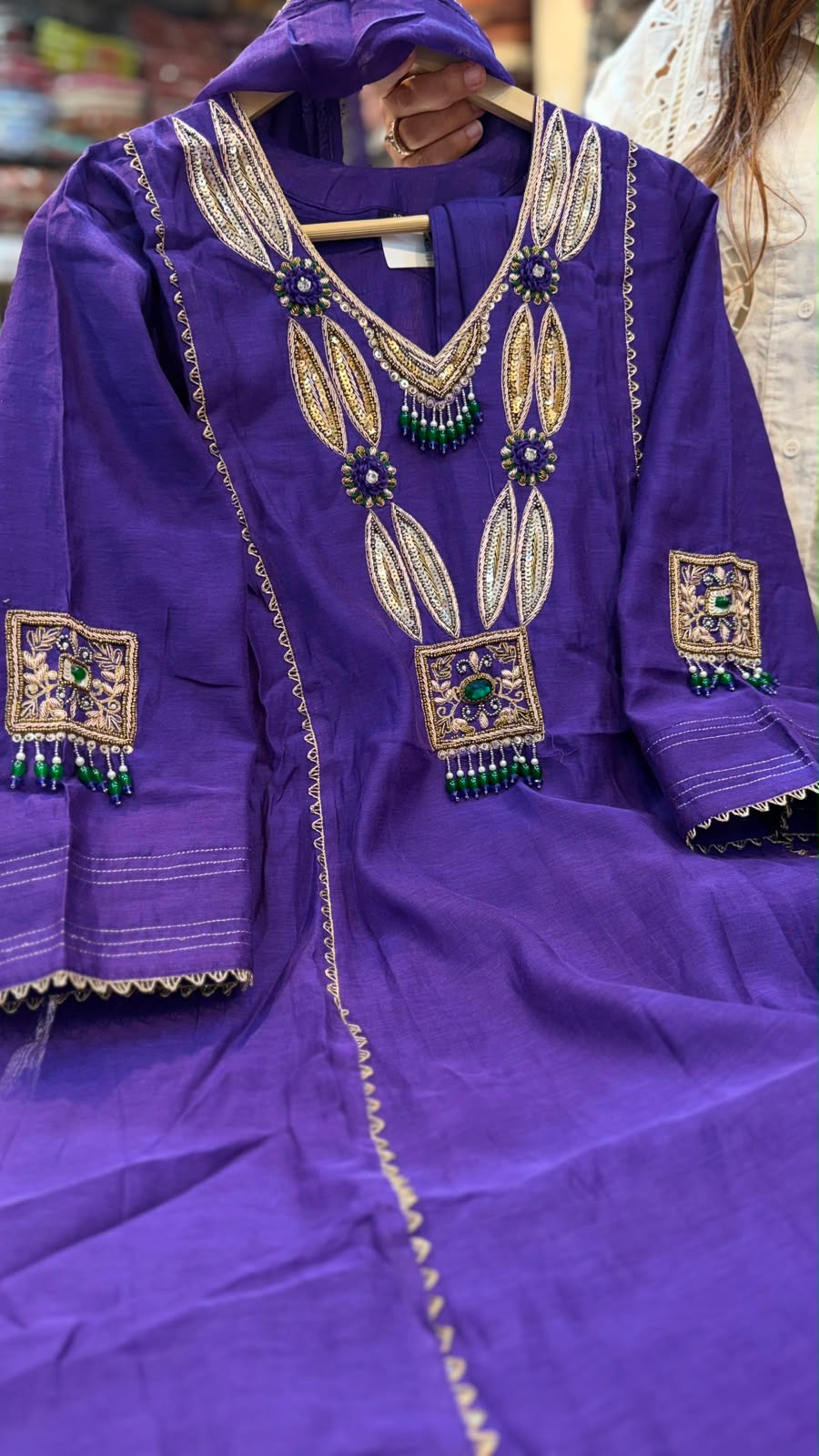 Royalty, With a Little Swing – Embellished Mul Chanderi