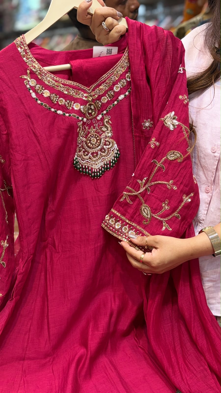 The Palace Detail – Mul Chanderi Suit Set