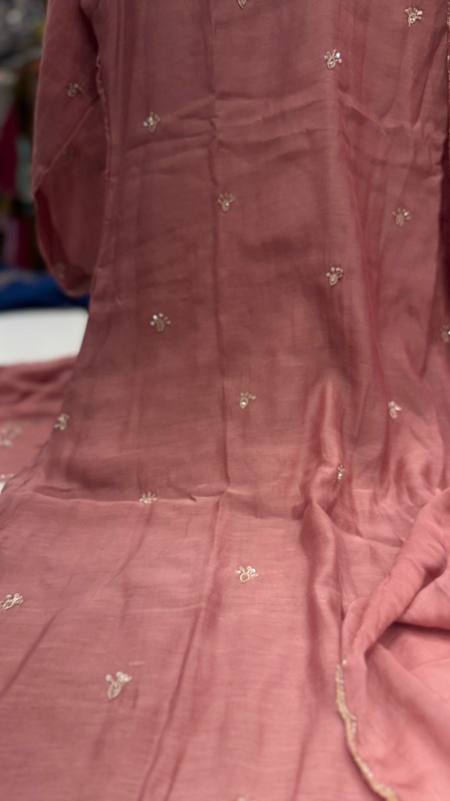 Maison Fleur Mul Chanderi Suit Set 🌸