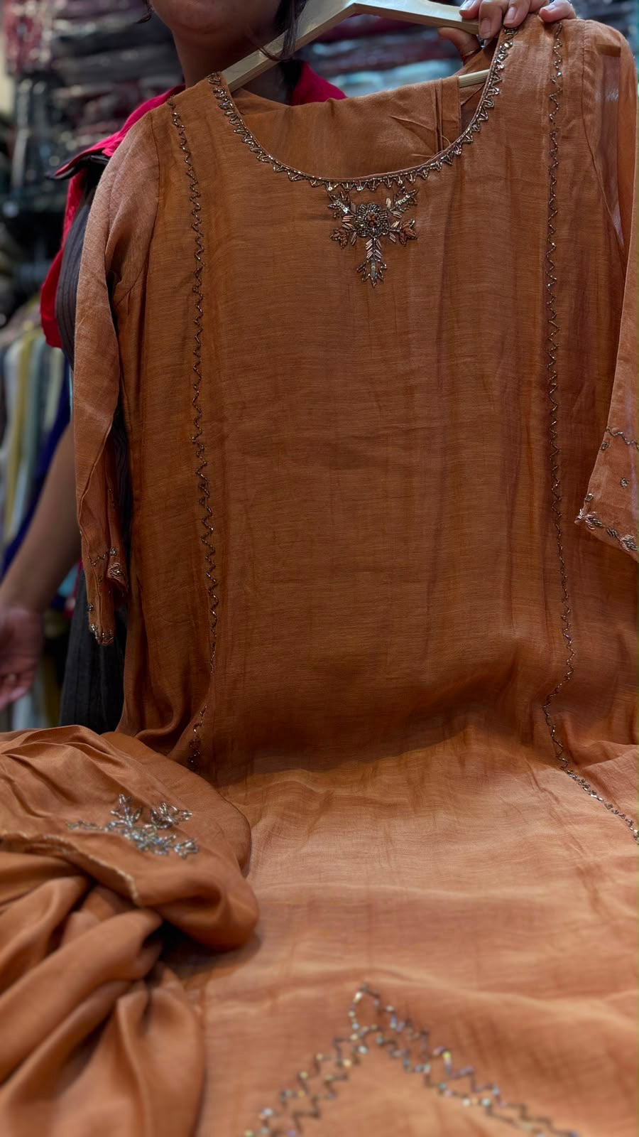 Molten Muse – Mul Chanderi Suit Set
