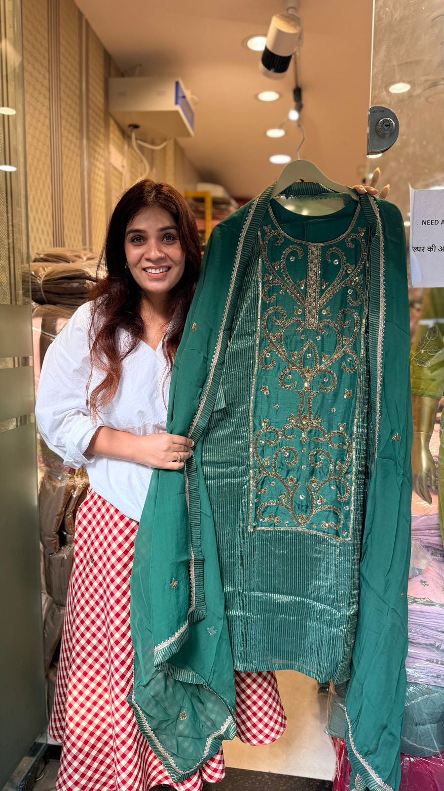 Zariya Noor Mul Chanderi Set