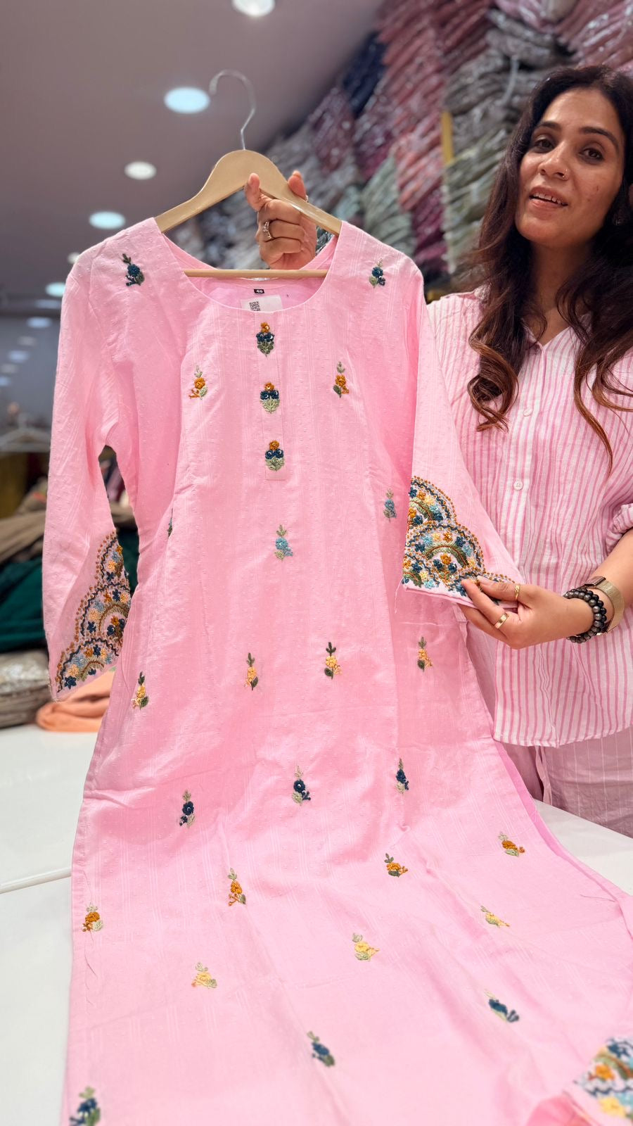 Embroidered Pastels Story