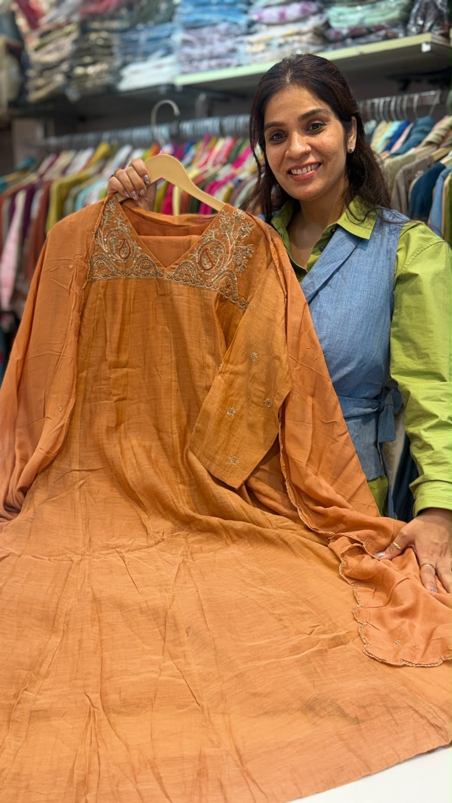 The Paisley Passage – Mul Chanderi Suit Set