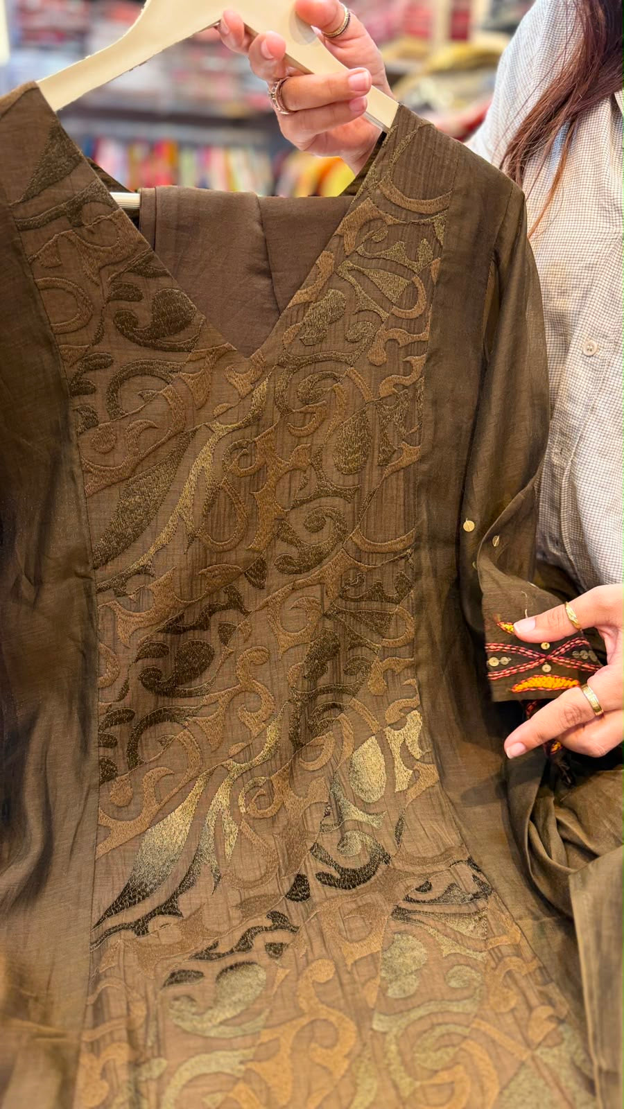 The Colour Kept a Secret – Textured Mul Chanderi