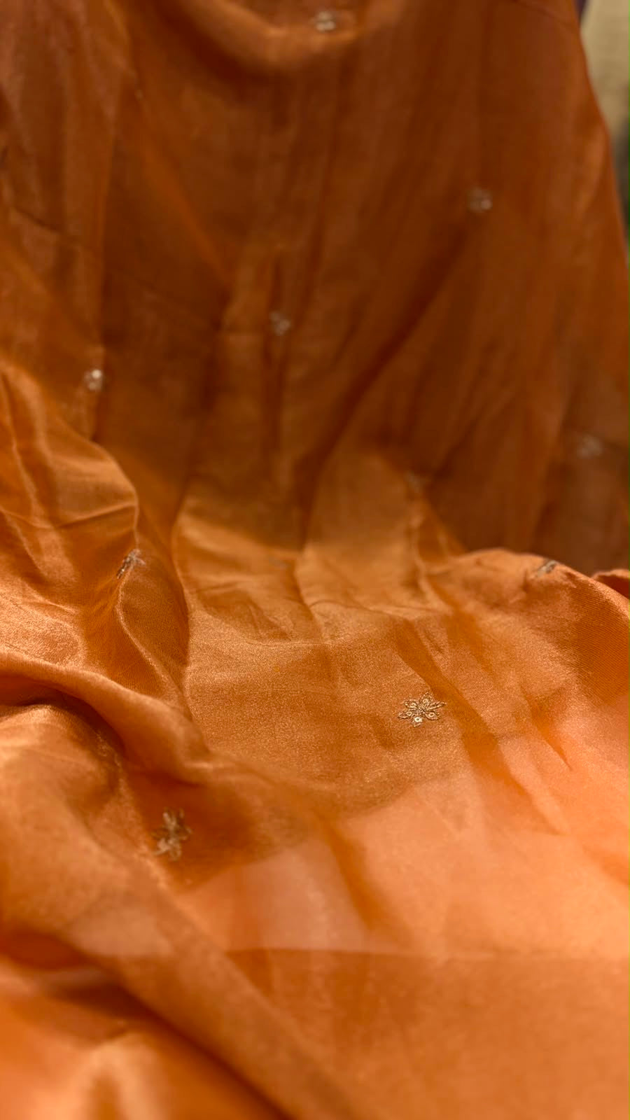 Sunehri Veil Shimmer Suit Set ~ Luxe