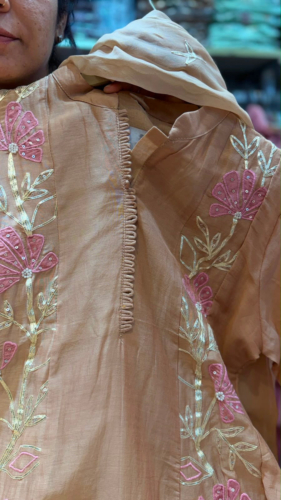 Golden Bloom Atelier – Mul Chanderi Collection