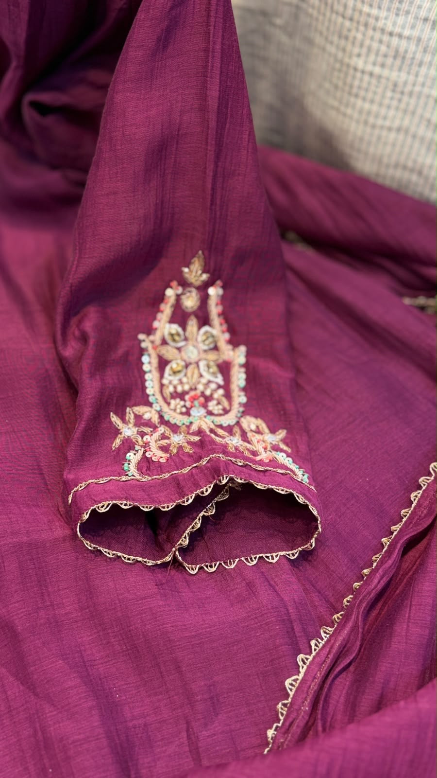 The Jewel Lineage – Luxe Mul Chanderi Suit Set