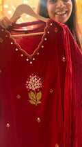 Petals, Precisely Placed – Embroidered Suit Set