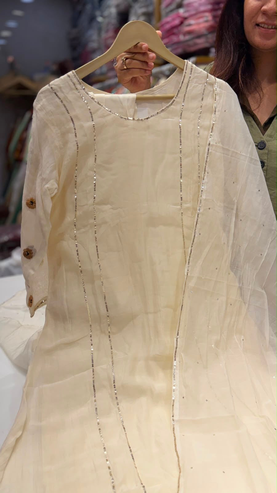 ~ Golden Hour Grace — Radiant Mul Chanderi Luxe ~