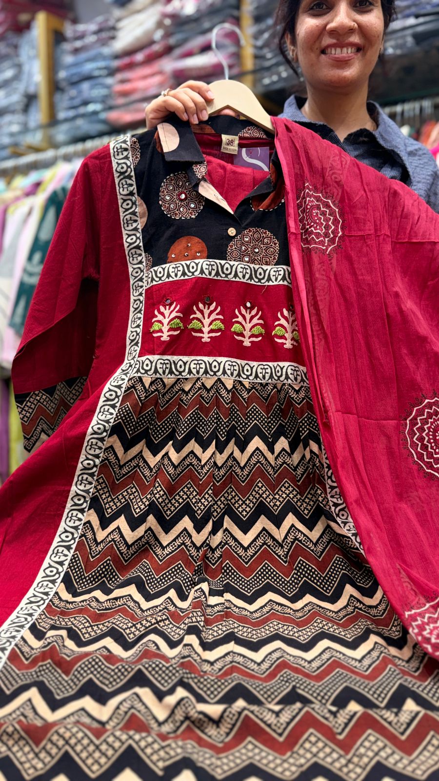 Heritage tribal Print Suit Set