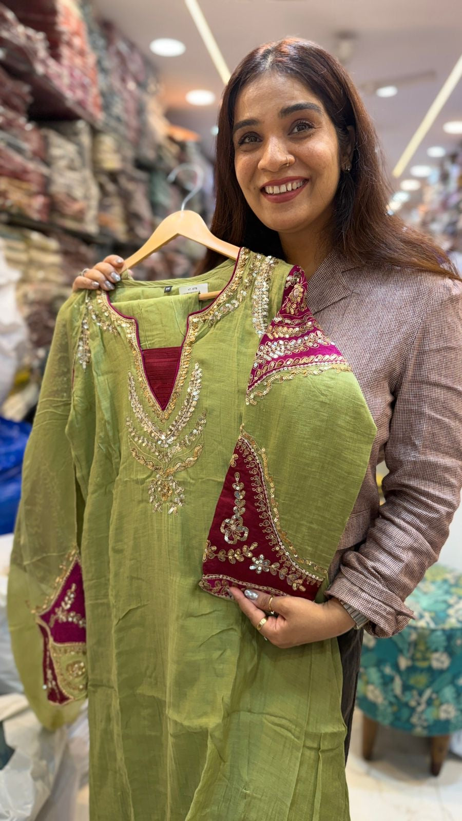 The Detail Theory – Mul Chanderi Suit Set