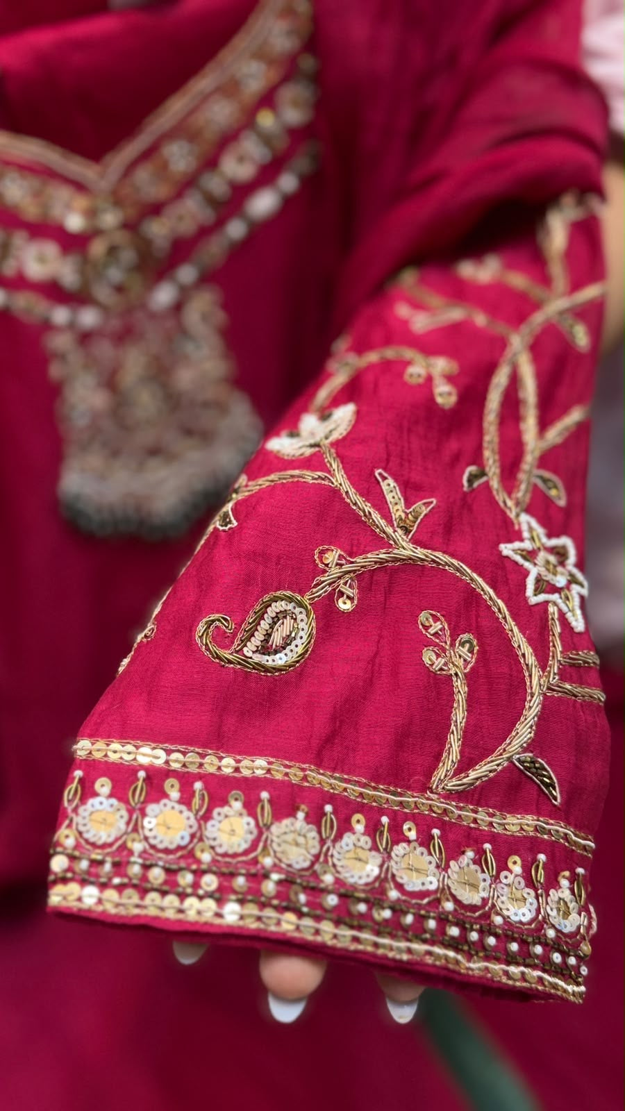 The Palace Detail – Mul Chanderi Suit Set