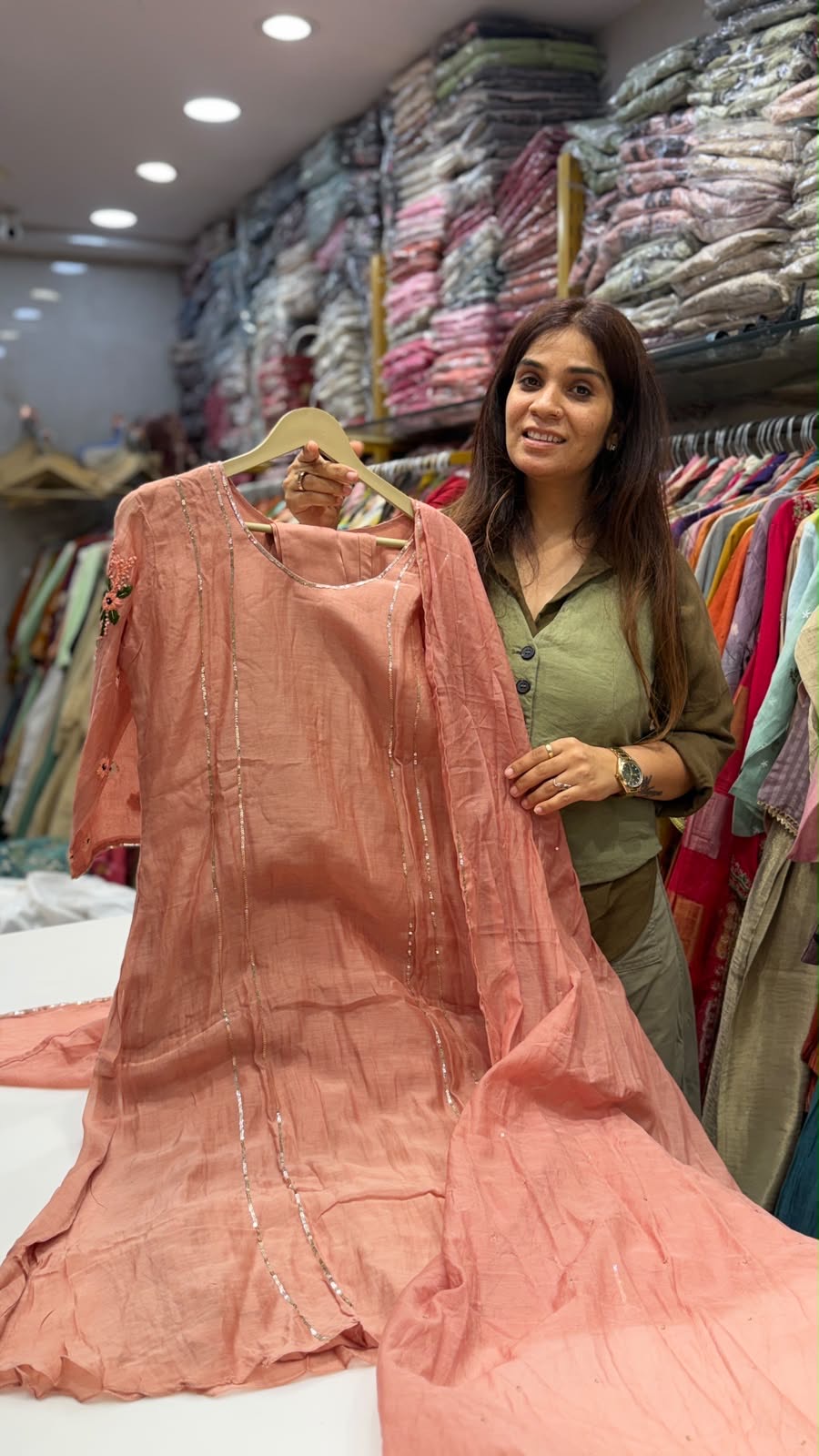 ~ Golden Hour Grace — Radiant Mul Chanderi Luxe ~