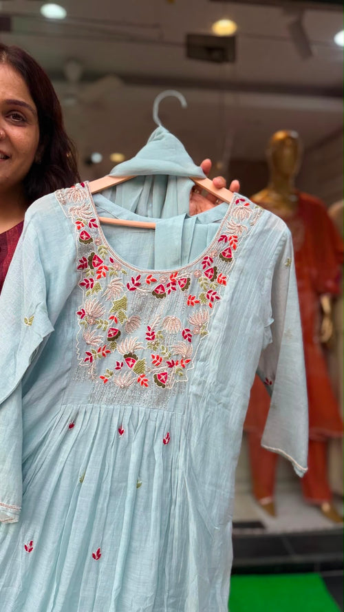 Fleur de Lune— Mul Chanderi Muse