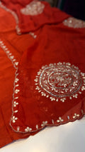 The Art of a Golden Circle – Mul Chanderi Suit Set ✨