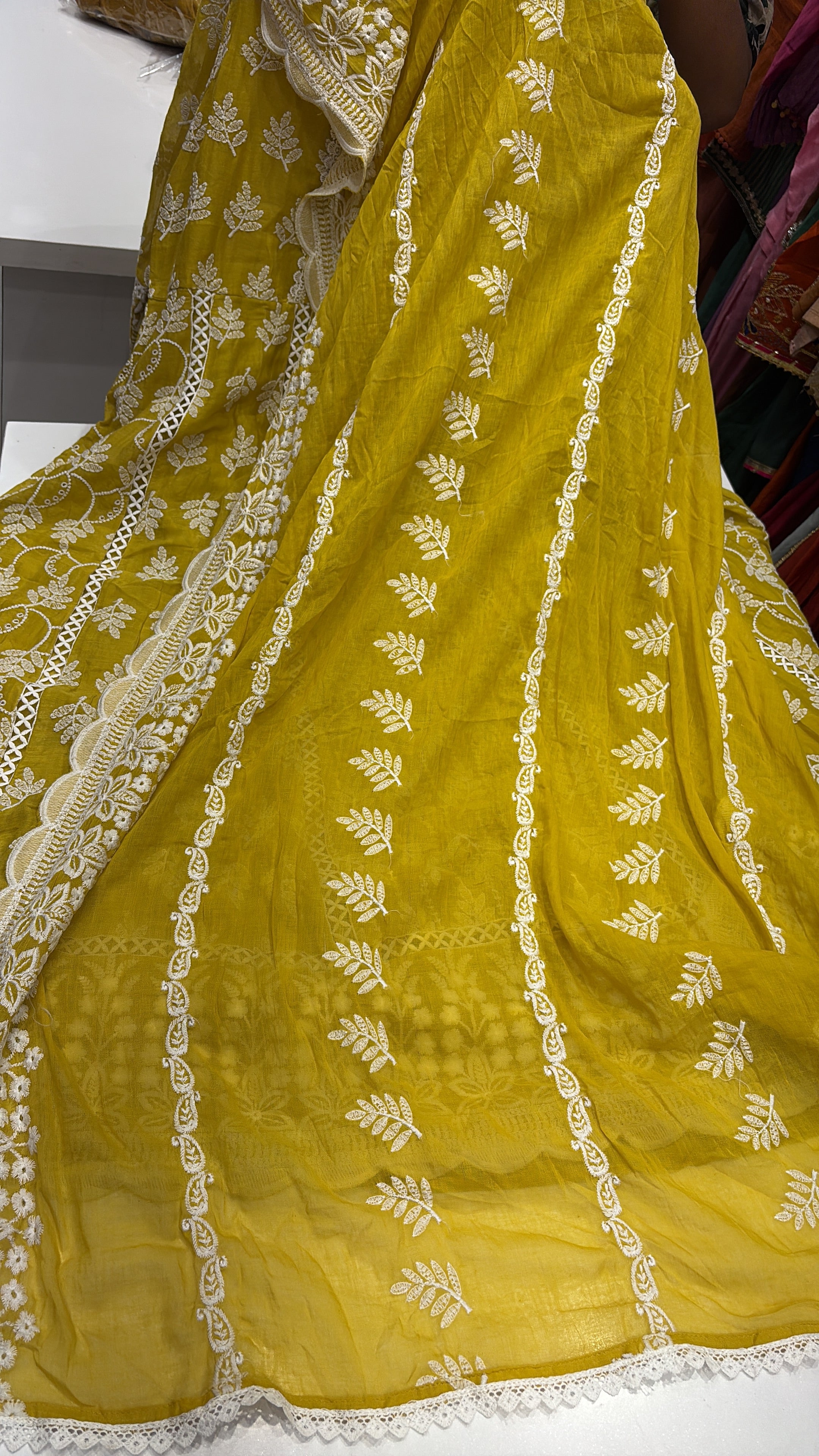 Sunlight blush – Chikankari Anarkali
