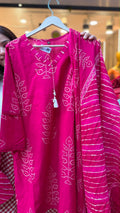 Rouge Monsoon Cotton Leheriya Suit Set