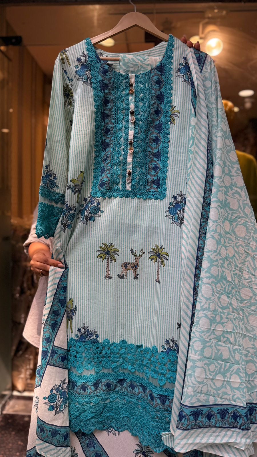 Whispered Lace Bloom Suit Set