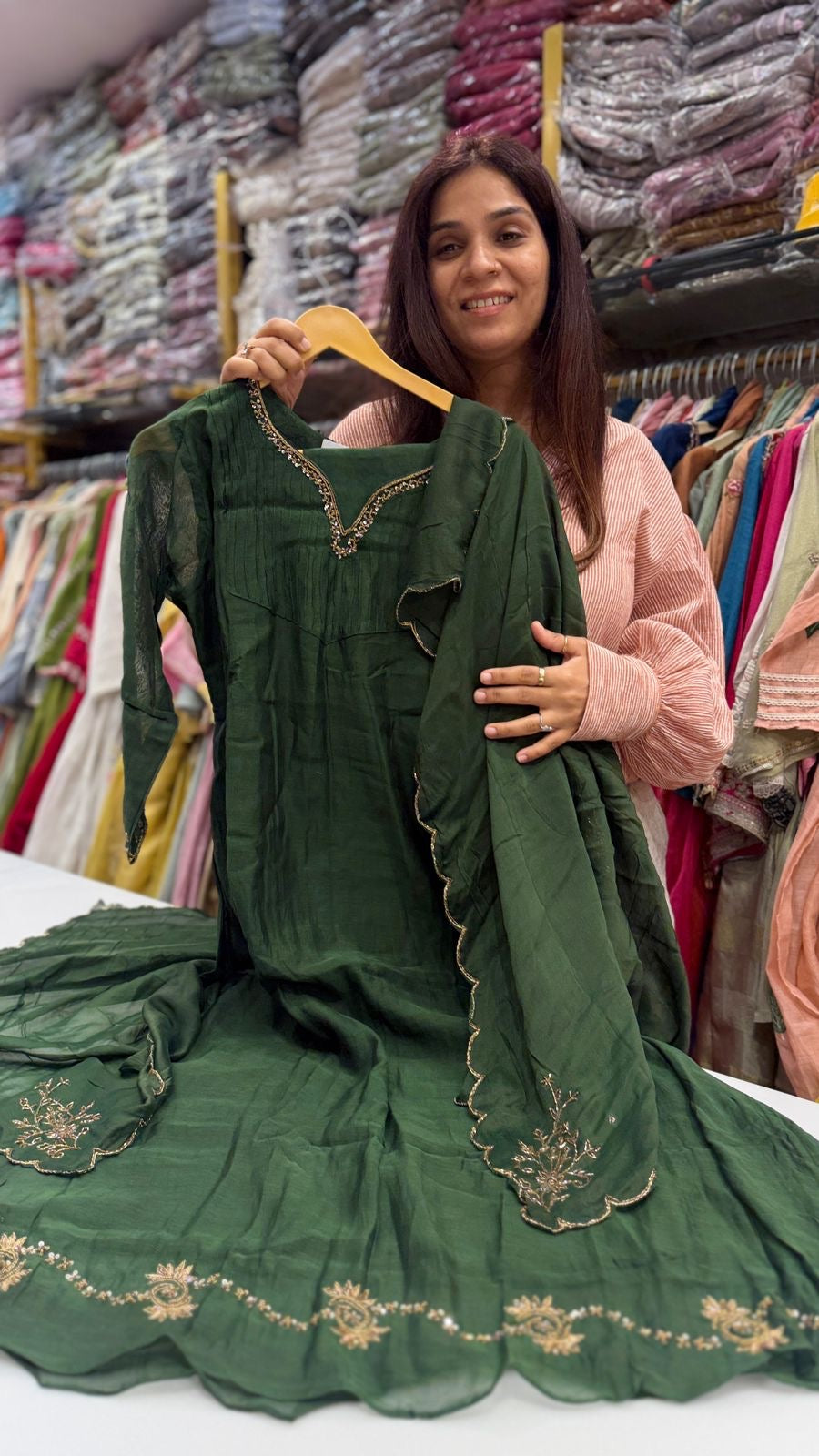 Montavie Grace Mul Chanderi Edition