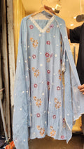 ~ Wisteria & Lace — Mul Chanderi Couture ~