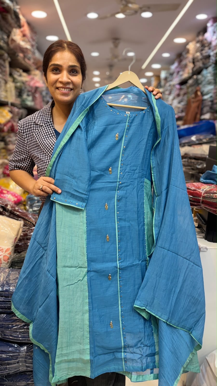 Colour Cocktail – Mul Chanderi Suit Set ⭐