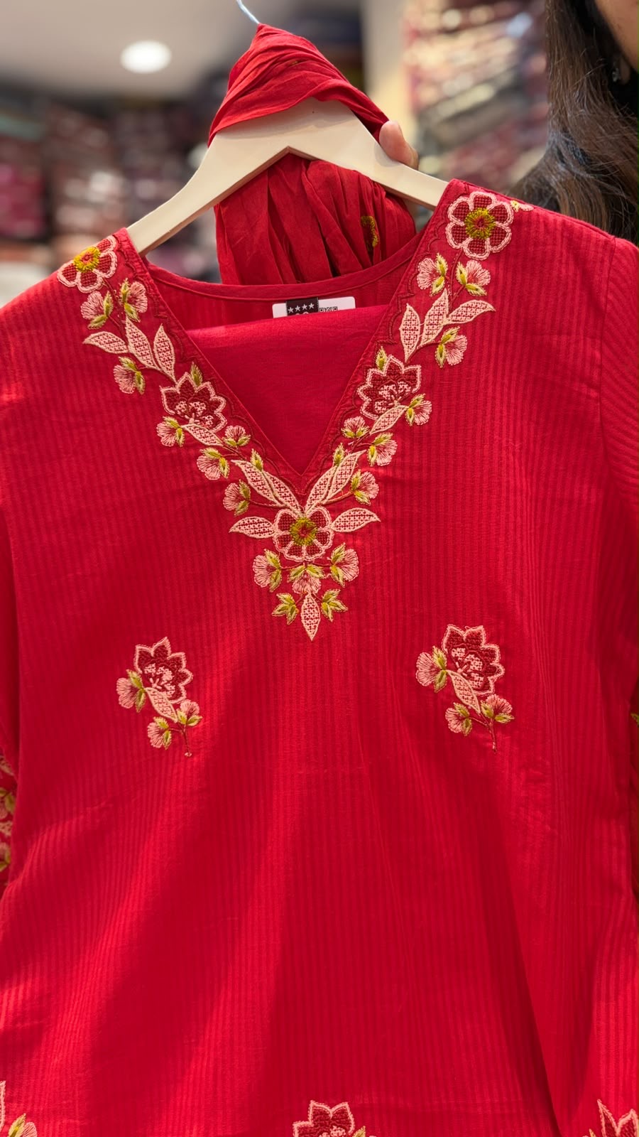 A Garden Set Ablaze – Embroidered Suit Set
