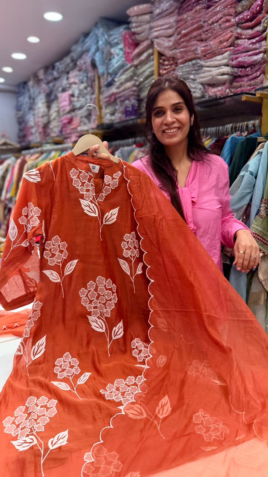 Flora Bloom – Aliya Inspired Mul Chanderi Edit