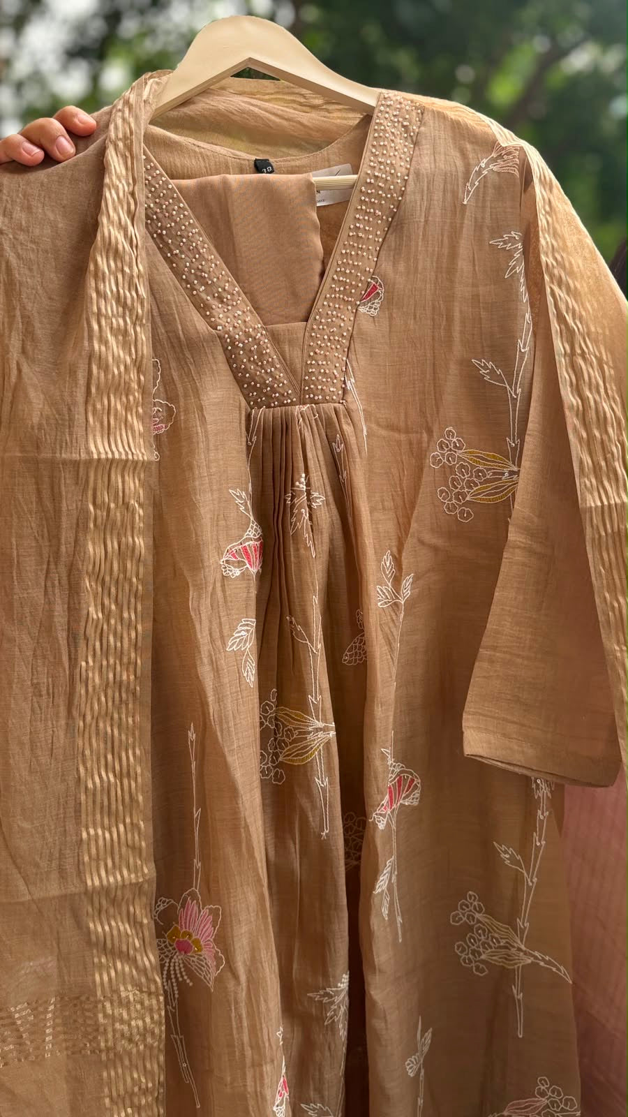 Mornings Wrapped in Mul Chanderi — Luxe
