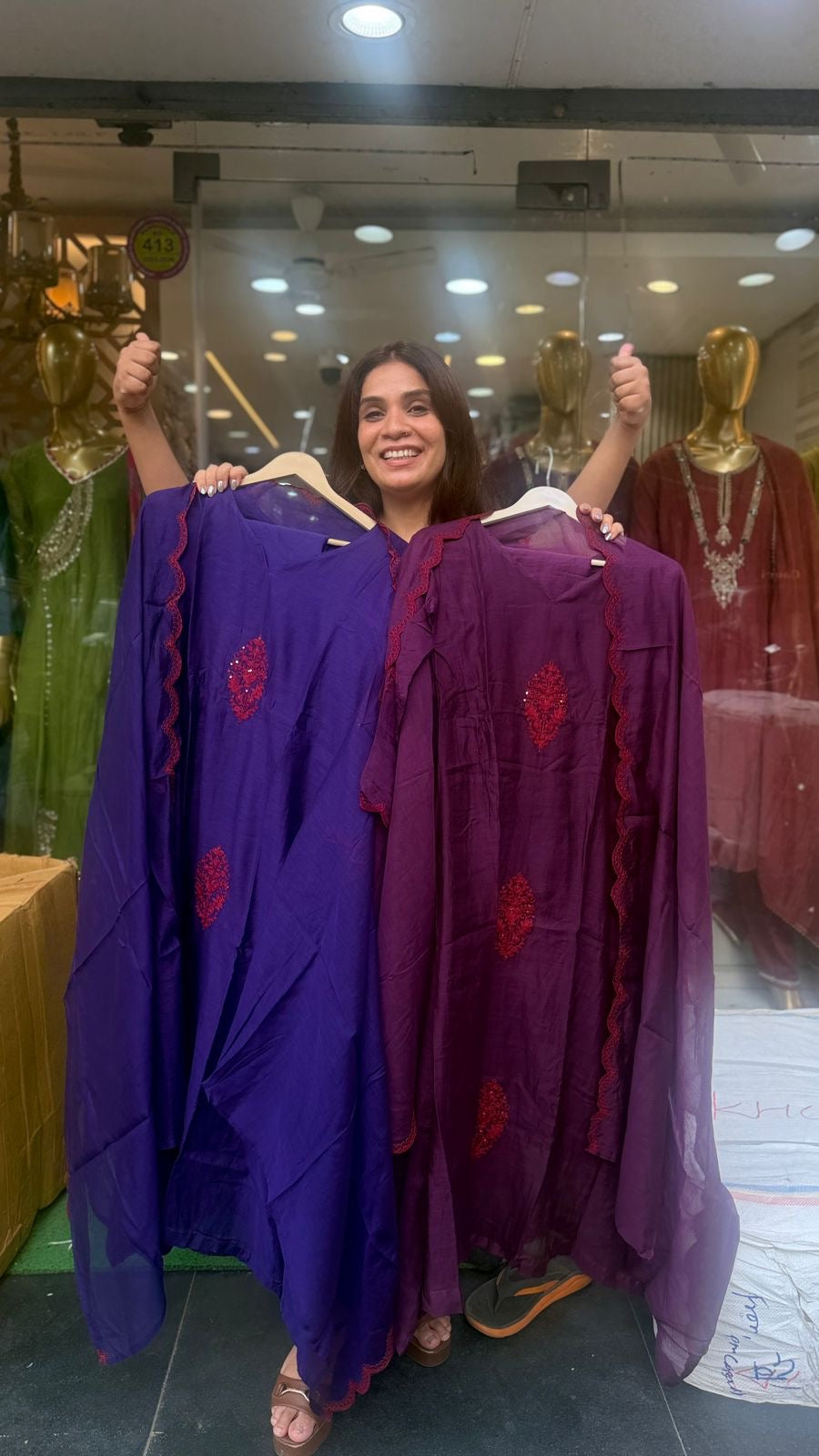 The Colour Correspondence – Mul Chanderi Suit Set
