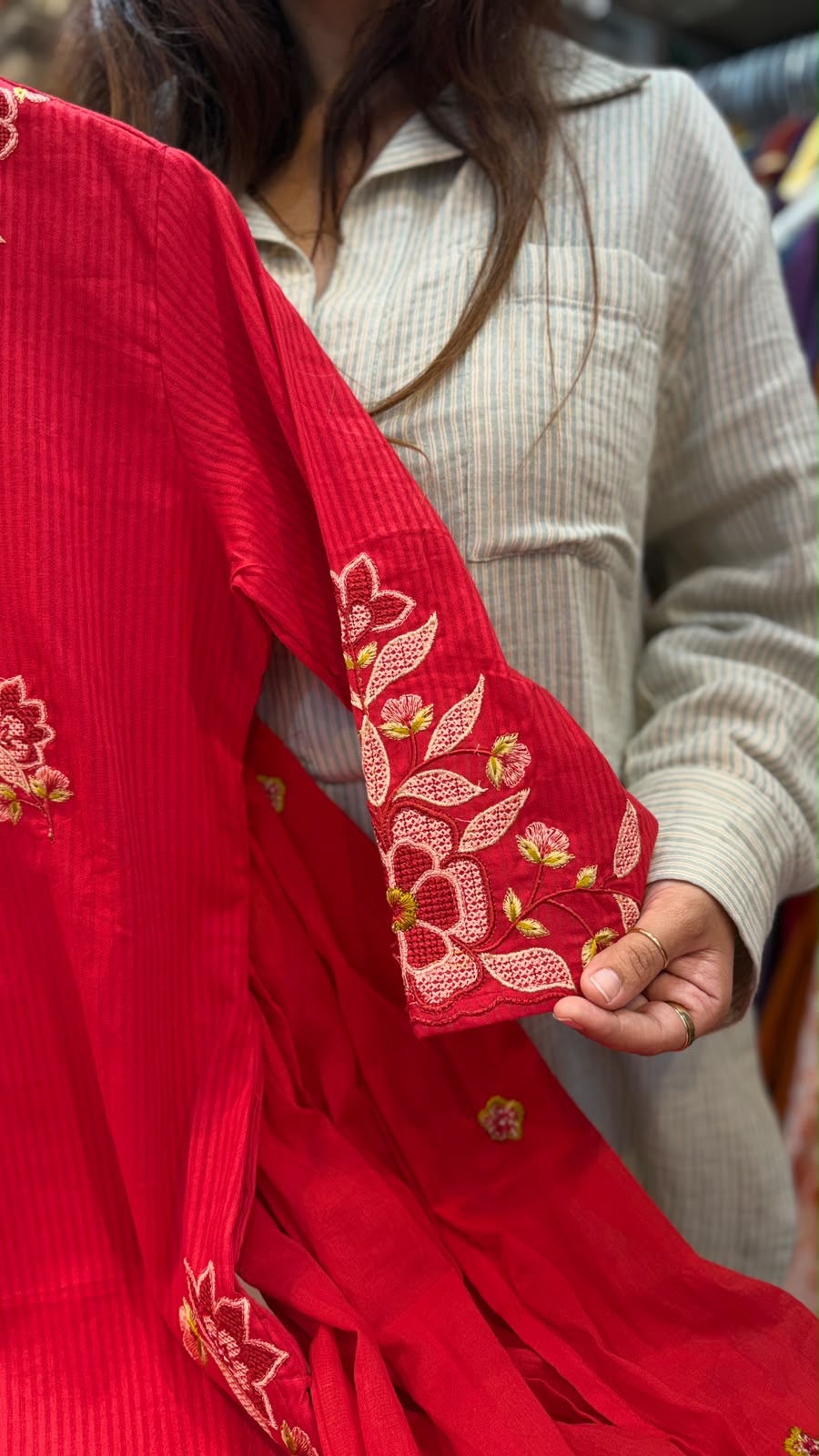 A Garden Set Ablaze – Embroidered Suit Set