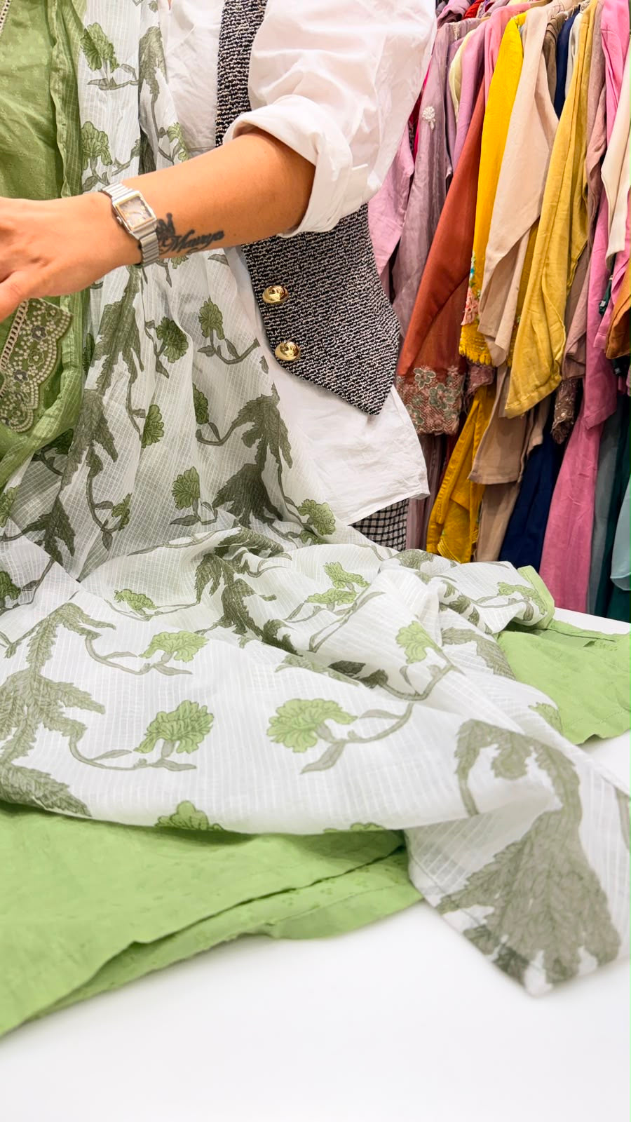 Botanical Whisper - Reverie Cotton Suit Set