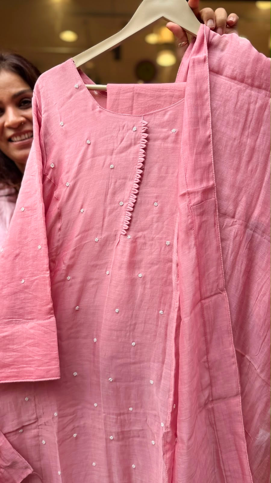 Dew & Drape — A Poem in Mul Chanderi