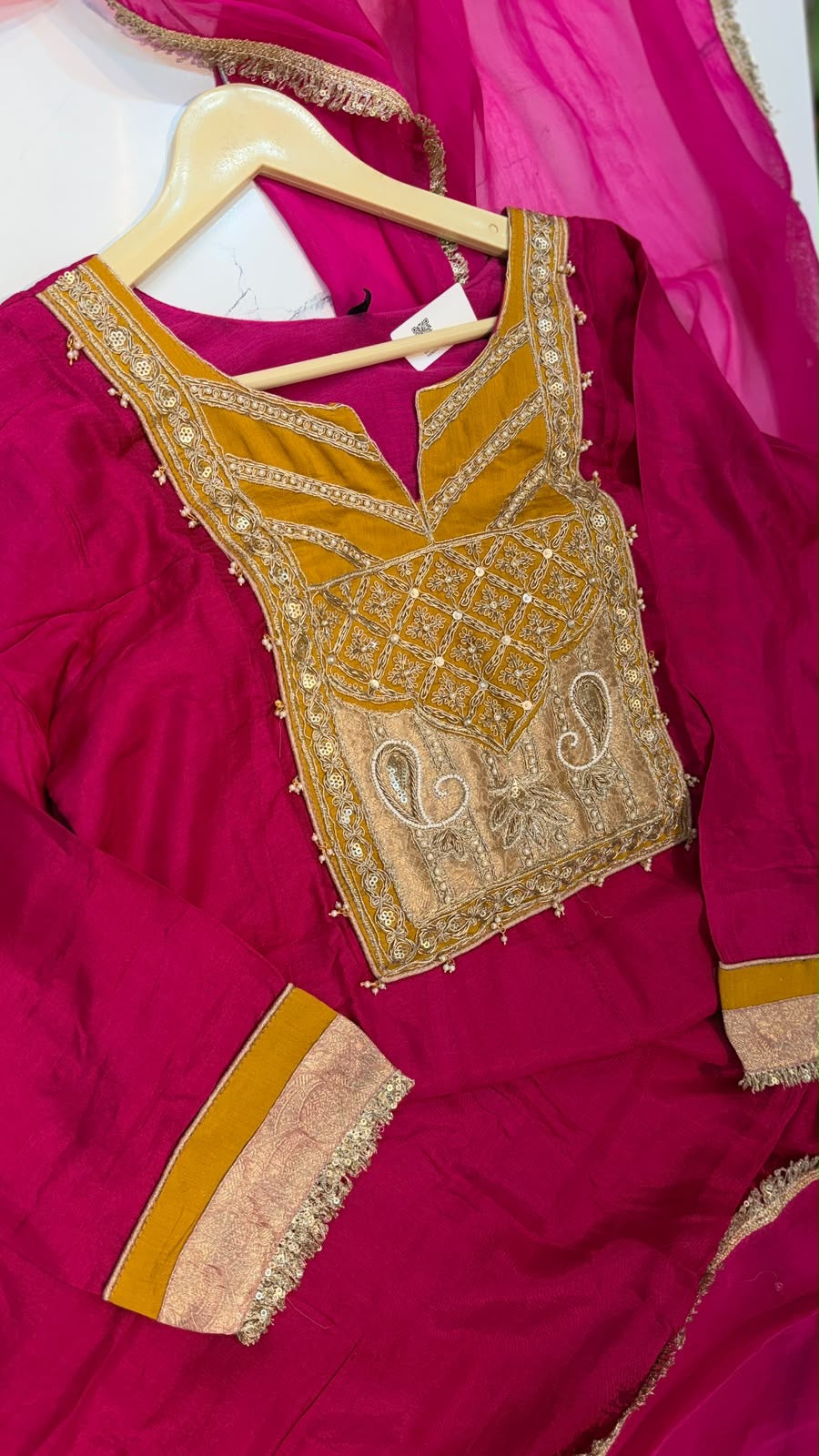 Pink Takes Centre Stage – Luxury Festive Suit Set